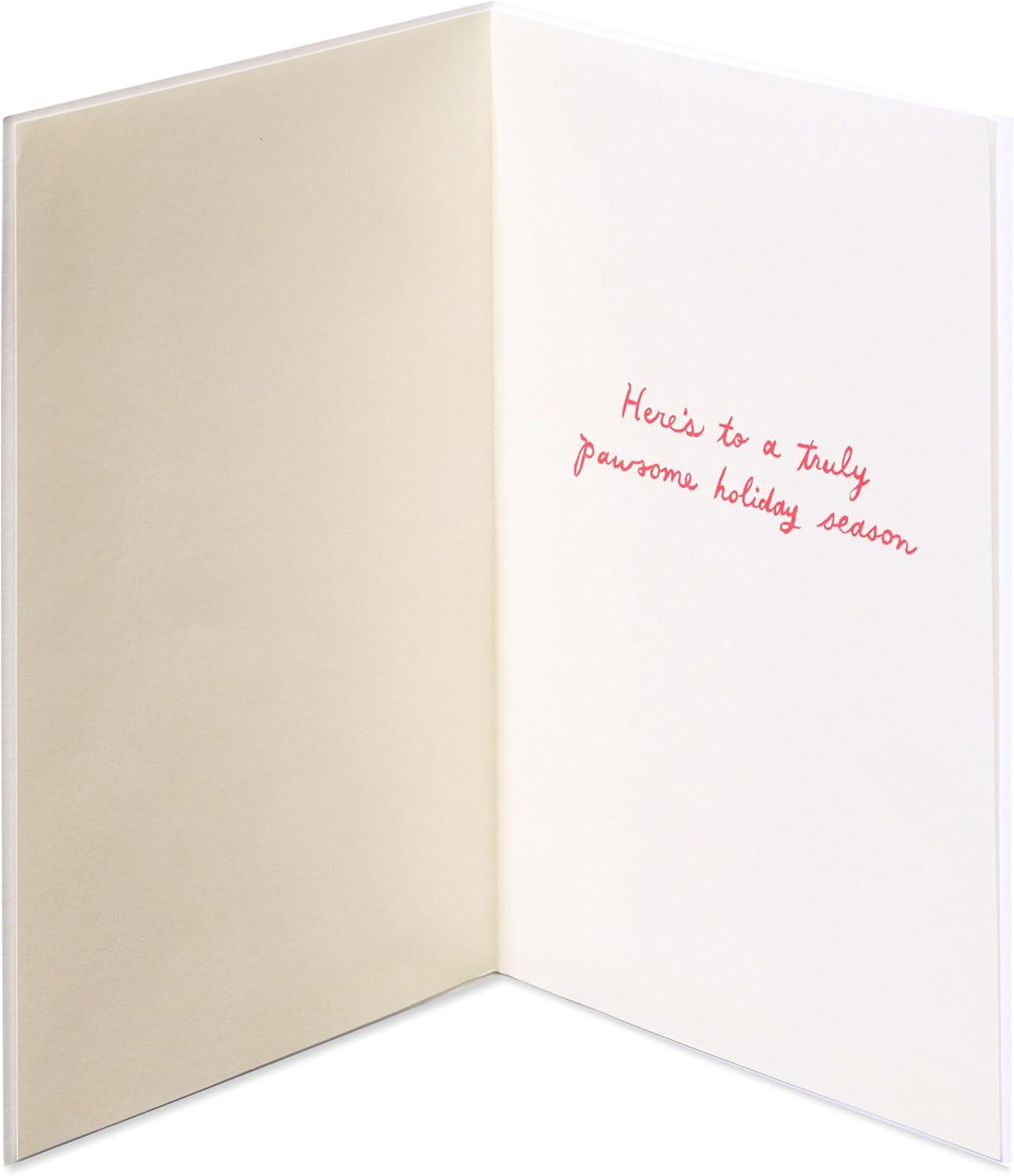 imagePapyrus Holiday Card with Dogs Perfect for Animal Lovers Truly PawsomeFSC Holiday Dogs