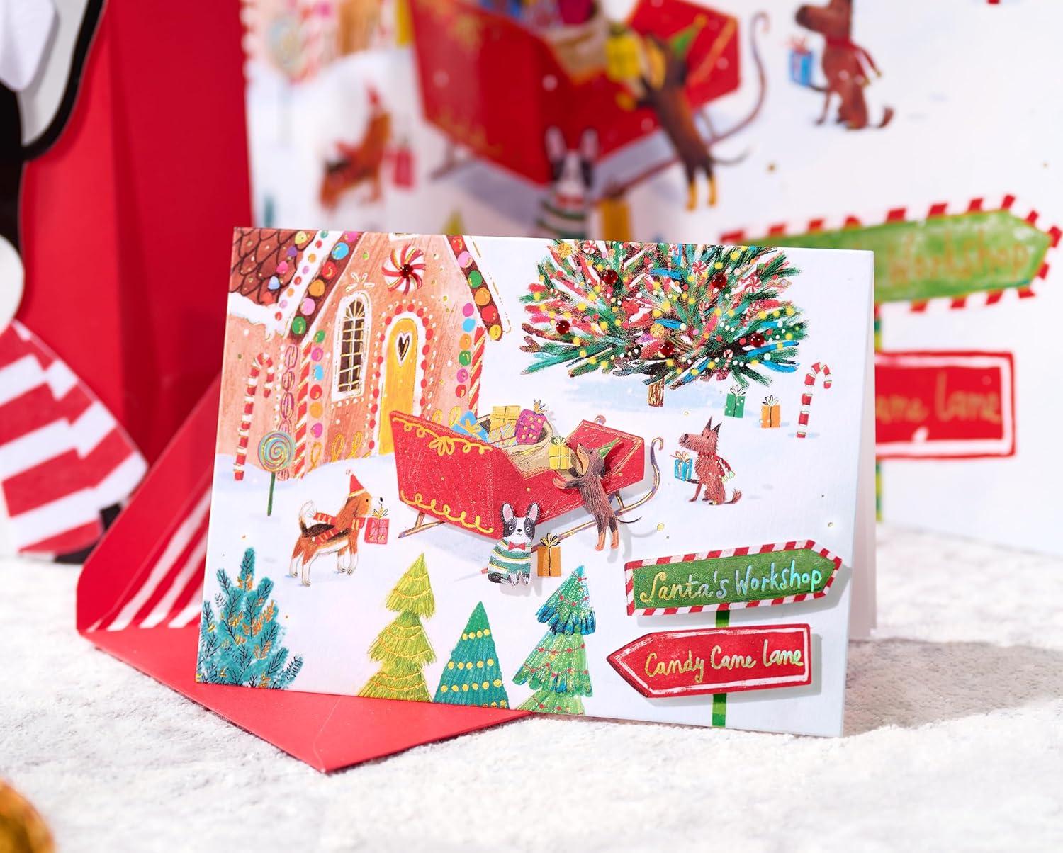 imagePapyrus Holiday Card with Dogs Perfect for Animal Lovers Truly PawsomeFurry Christmas to You