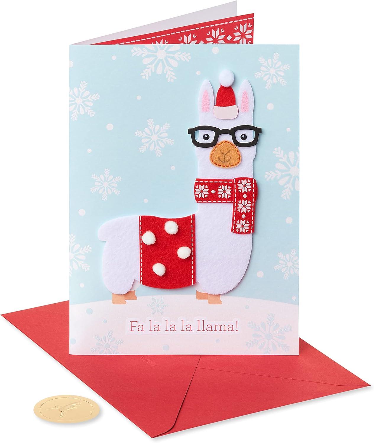 imagePapyrus Holiday Card with Dogs Perfect for Animal Lovers Truly PawsomeHandmade Llama