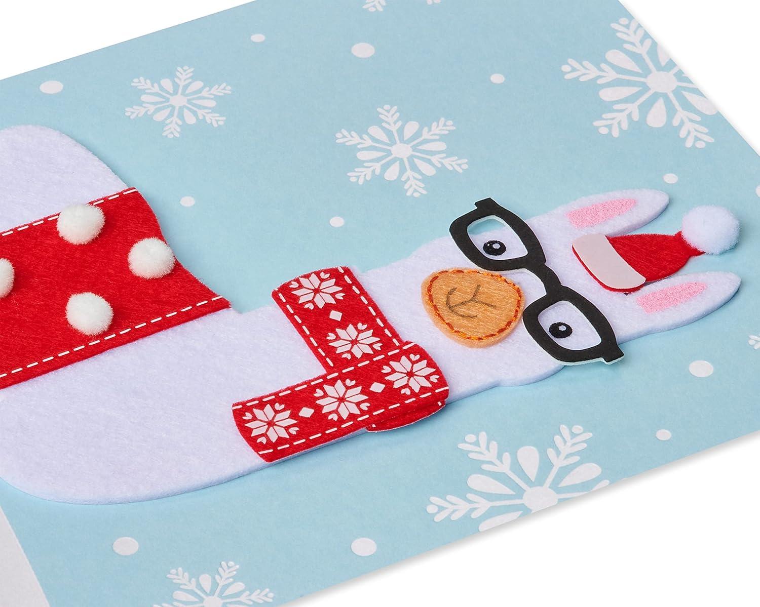 imagePapyrus Holiday Card with Dogs Perfect for Animal Lovers Truly PawsomeHandmade Llama