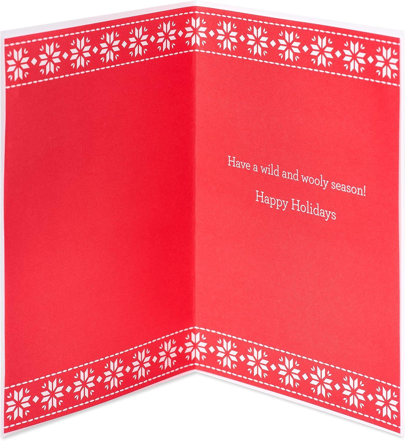 imagePapyrus Holiday Card with Dogs Perfect for Animal Lovers Truly PawsomeHandmade Llama