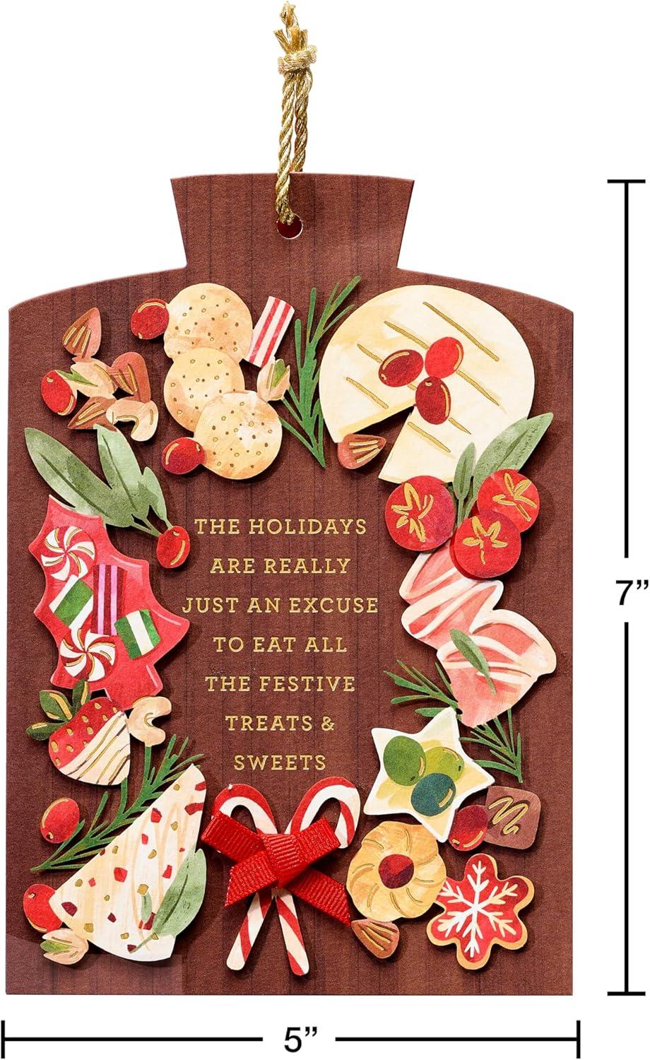 imagePapyrus Pink Modern Holiday Card Wonderful Time of YearFSC Xmas Charcuterie Board