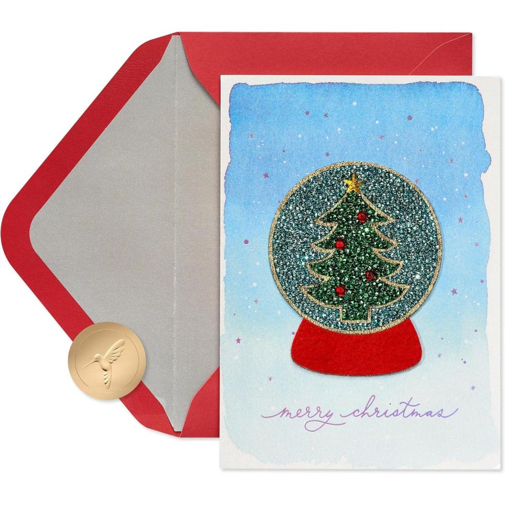 imagePapyrus Artistic Christmas Card with Festive Bird Designed by House of Turnowsky Heartfelt WishesTruly Special Season