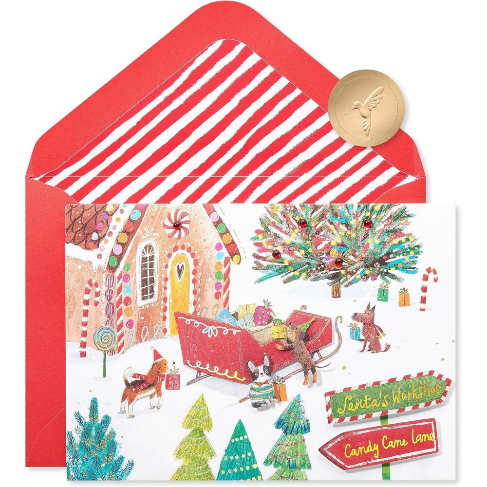 imagePapyrus Holiday Card with Dogs Perfect for Animal Lovers Truly PawsomeFurry Christmas to You