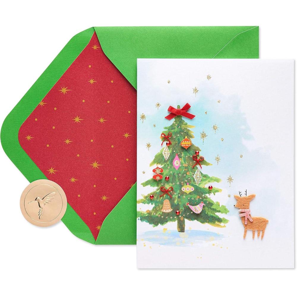 imagePapyrus Holiday Card with Dogs Perfect for Animal Lovers Truly PawsomeMost Wonderful Time of the Year