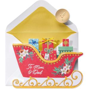 Papyrus Christmas Tree Card with Metallic Snowflakes (Joyful Wishes)(The Joy You Bring Me Everyday)