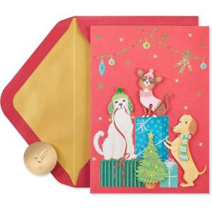 Papyrus Dog Christmas Cards Boxed with Envelopes, ‘Tis the Season (8-Count)(Handmade Dogs  ‘Tis The Season)