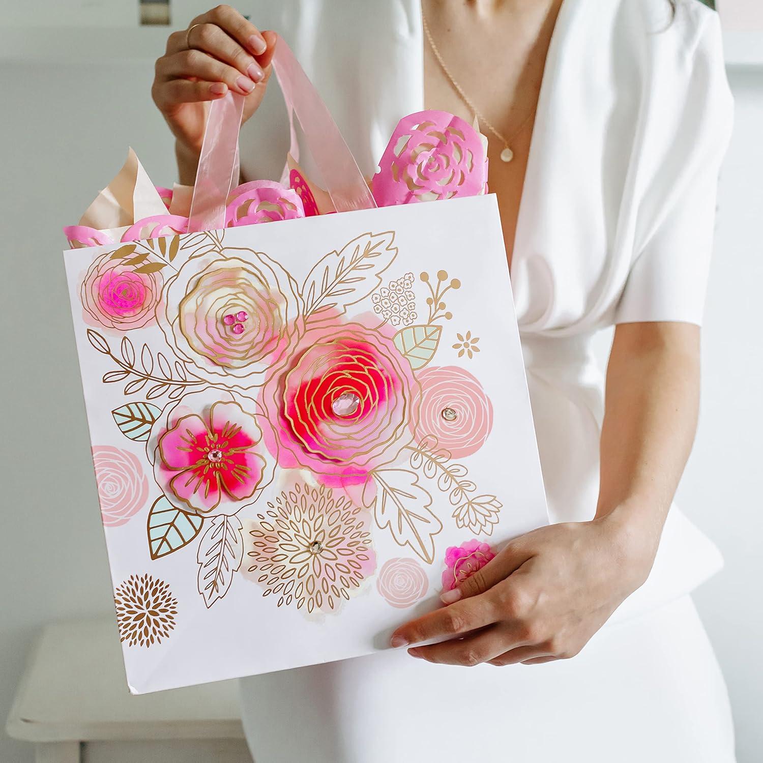 image:imagePapyrus 114 Large Gift Bag Roses for Wedding Bridal Showers Birthdays Baby Showers and All Occasions 1 BagRoses