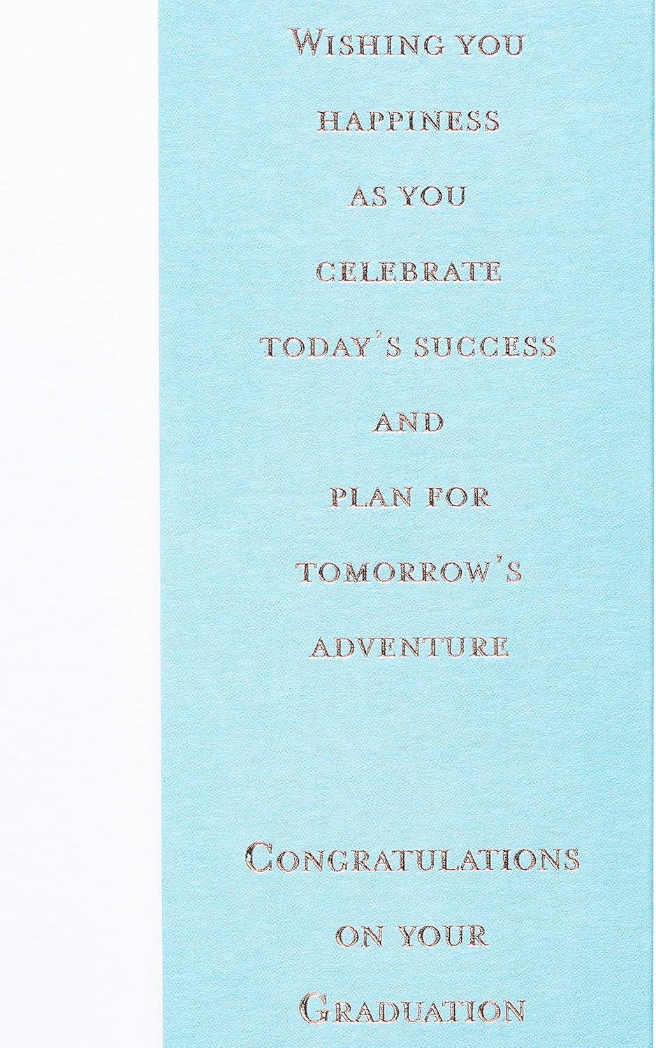 image:imagePapyrus Graduation Card with Money Holder Tomorrows AdventureGrad Caps Quote