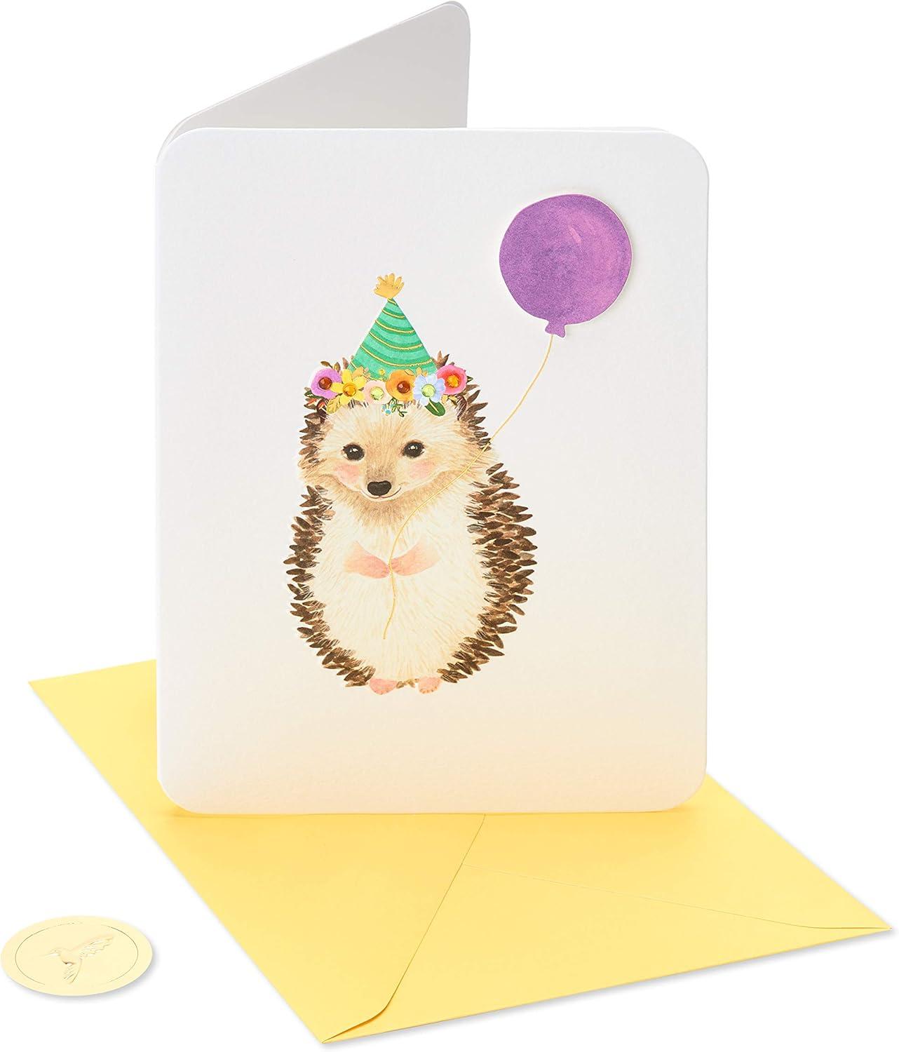 image:imagePapyrus Birthday Card Carried AwayHedgehog
