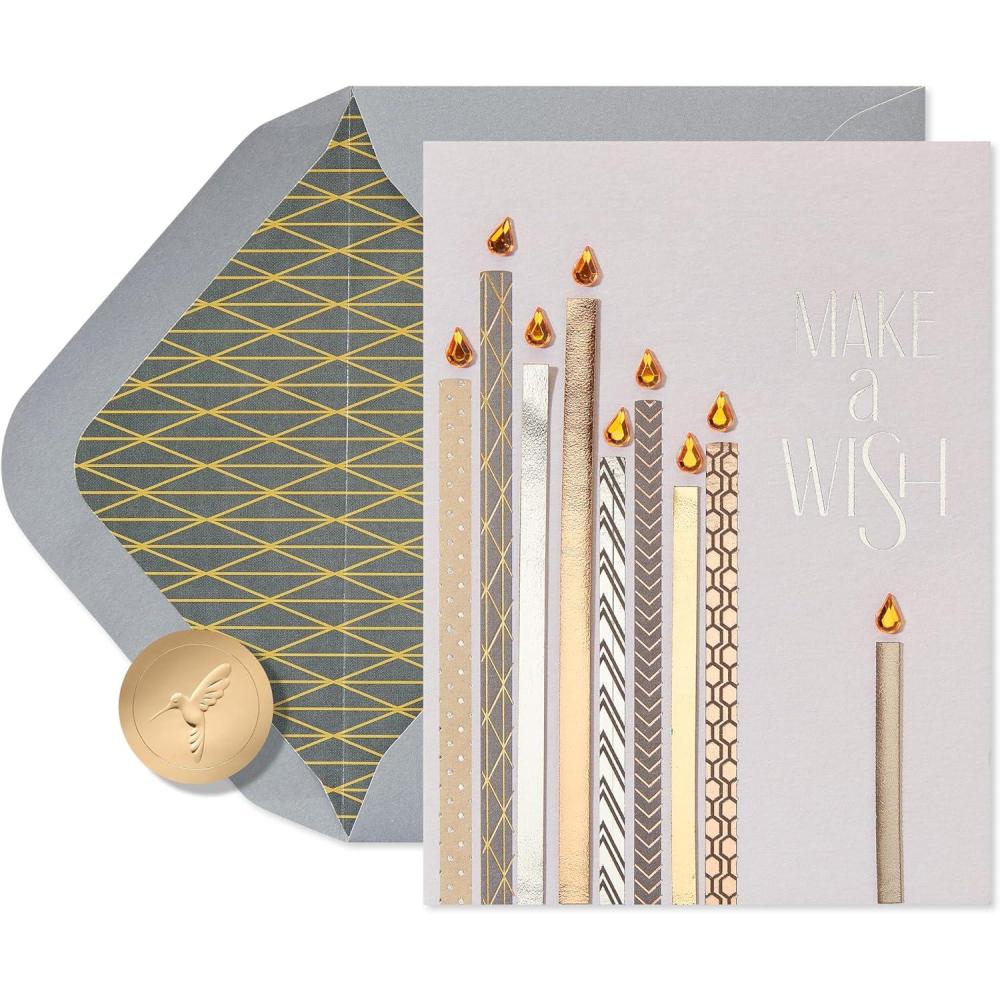 image:imagePapyrus Funny Birthday Card RelievedFSC Metallic Candles