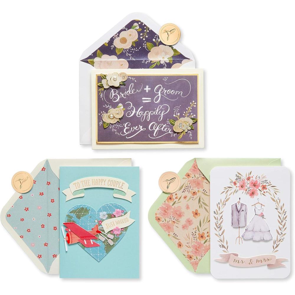 image:imagePapyrus Wedding Cards Fashionable 3CountFashionable