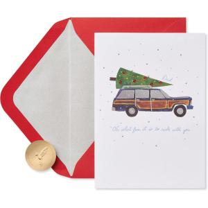 Papyrus Christmas Card for Dad (Christmas Car with Tree)