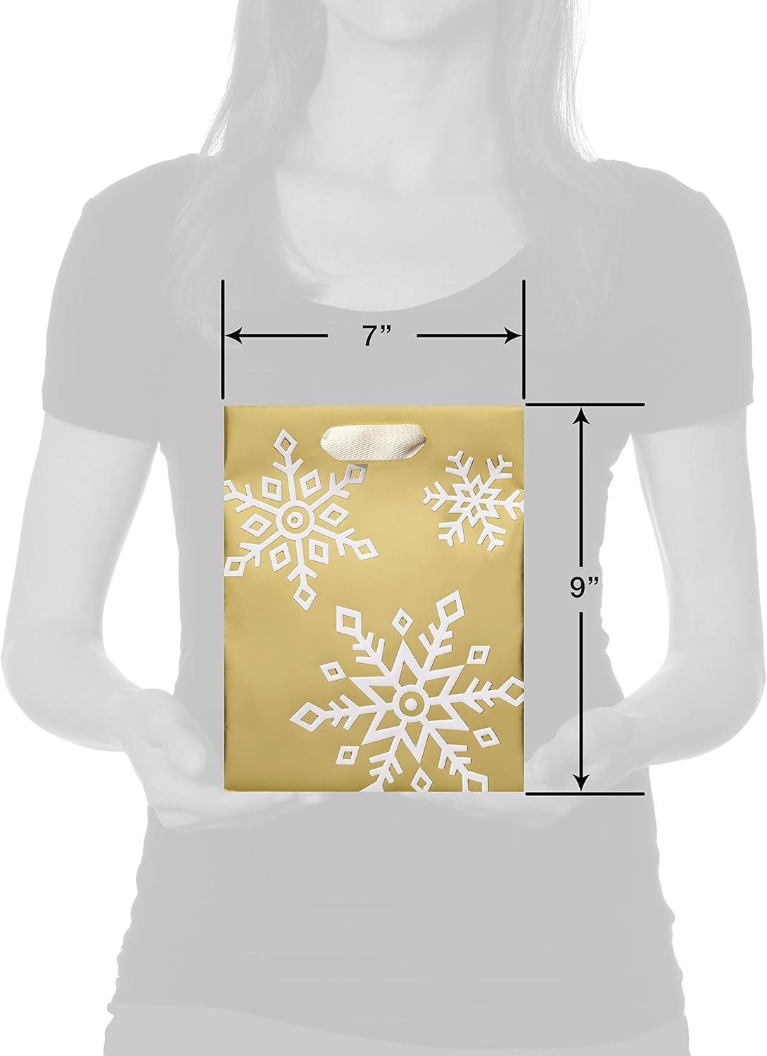 image:imagePapyrus Gift Bags with Tissue Paper Winter Wonder for Christmas Hanukkah Kwanzaa and All Holidays 2 Bags 1 Large 13 1 Medium 9 18 Sheets
