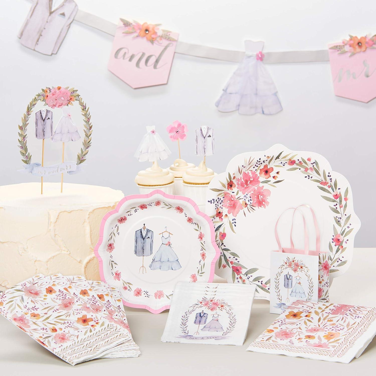 image:imagePapyrus 6339821 8 Happy 24Count Happily Ever After Paper Dessert PlatesHappily Ever After Paper Dessert Plates
