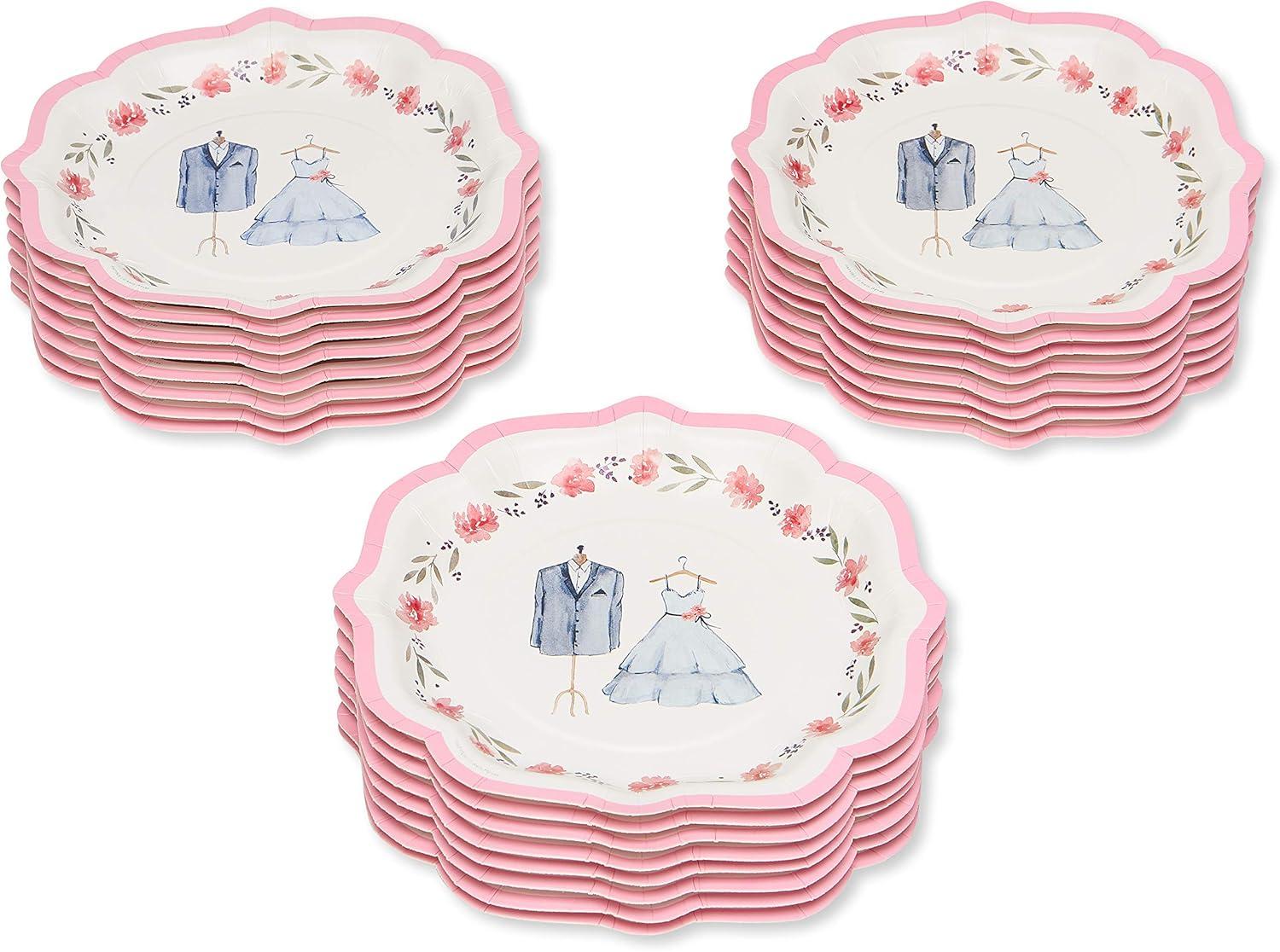 image:imagePapyrus 6339821 8 Happy 24Count Happily Ever After Paper Dessert PlatesHappily Ever After Paper Dessert Plates
