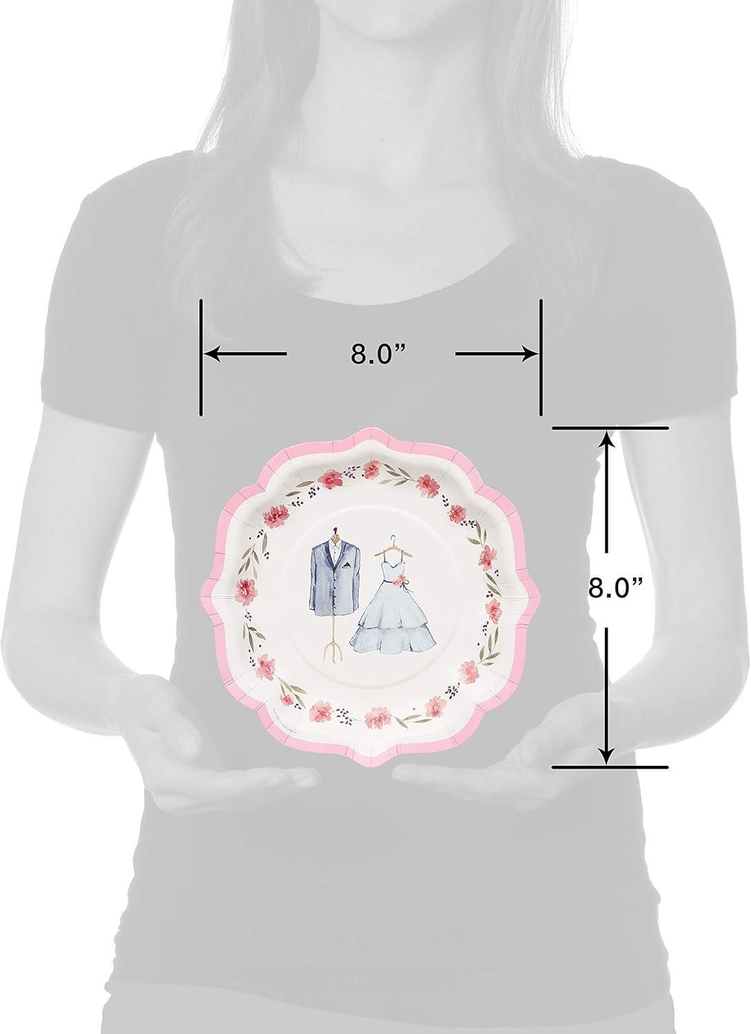 image:imagePapyrus 6339821 8 Happy 24Count Happily Ever After Paper Dessert PlatesHappily Ever After Paper Dessert Plates