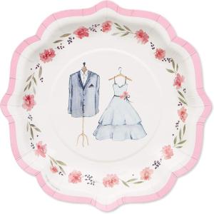 Papyrus 6339821 8″ Happy, 24-Count, Happily Ever After – Paper Dessert Plates(Happily Ever After – Paper Dessert Plates)