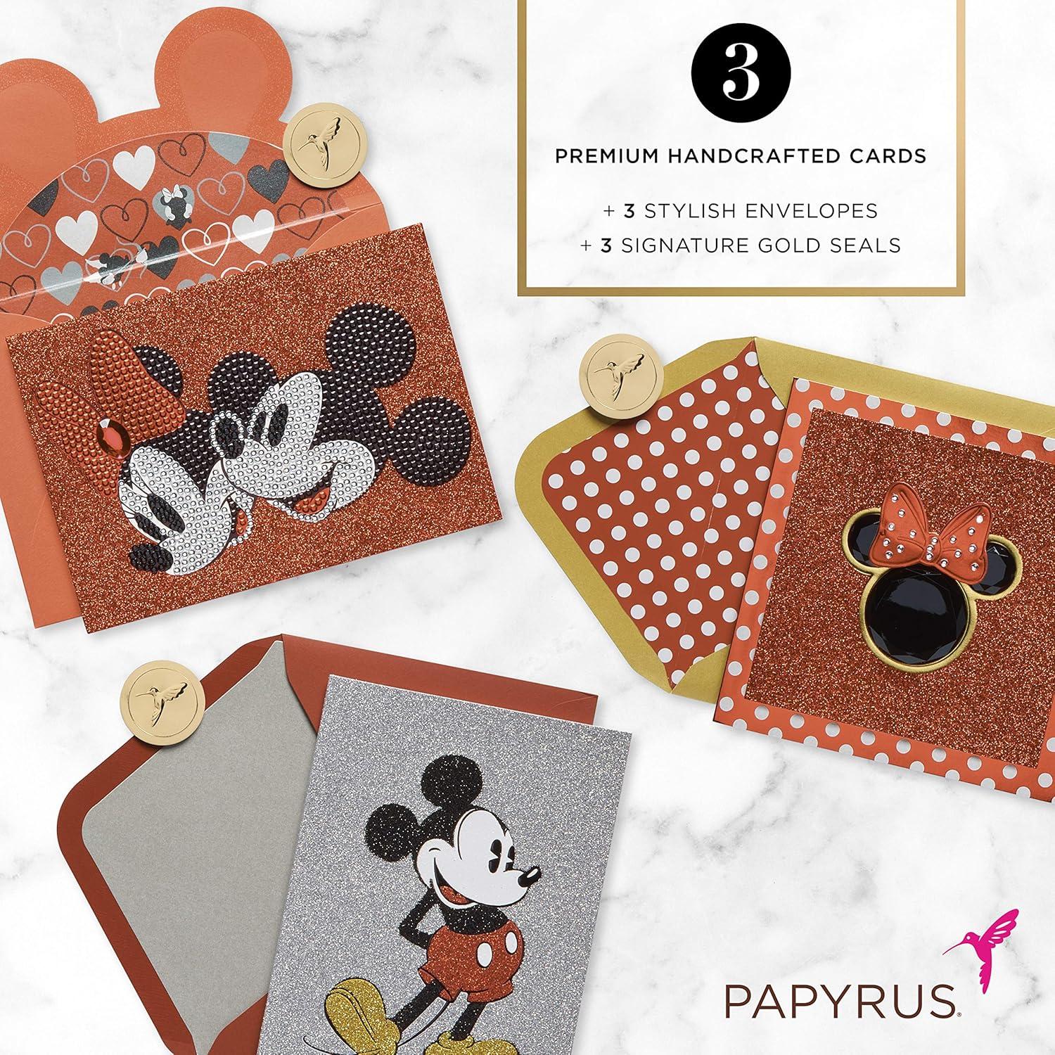 image:imagePapyrus Birthday Card Assortment Mickey and Minnie Mouse 3CountMicket and Minnie Mouse