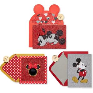Papyrus Birthday Card Assortment, Mickey and Minnie Mouse (3-Count)(Micket and Minnie Mouse)